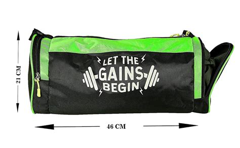 Buy 5 O' CLOCK SPORTS Polyester 23 Cms Duffle Bag(PL10042PK_ Green) at ...