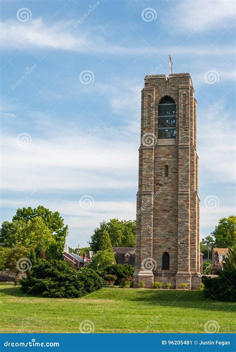 Baker Park Memorial Carillon Bell Tower - Frederick, Maryland Stock ...