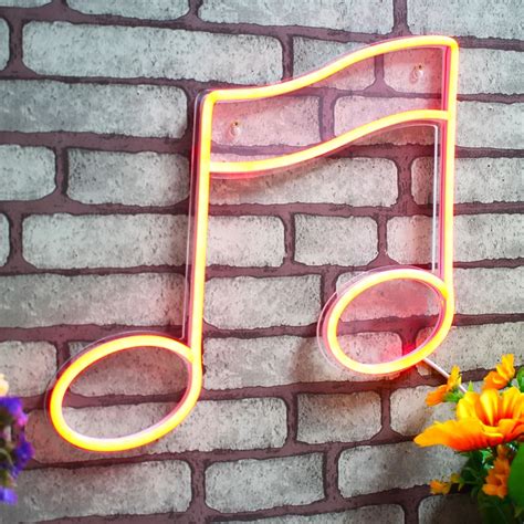 Music Note Neon Sign 的图像结果