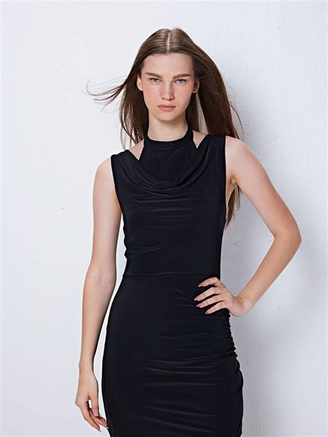 Black Twofer maxi dress