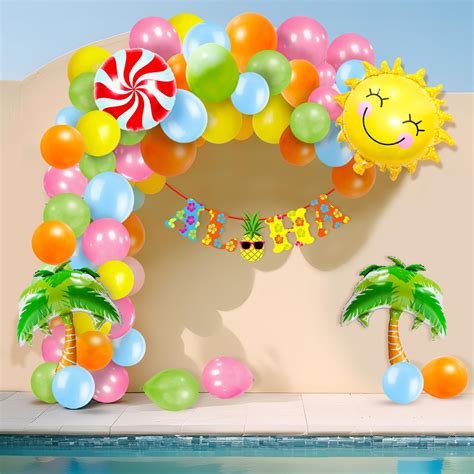 Buy Party Propz Pool Party Decorations Items-54 Pcs Hawaiian Theme ...