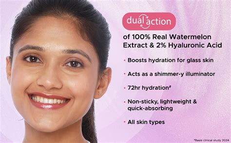 PureSense 2% Hyaluronic Acid Watermelon Burst Glow Face Serum for ...