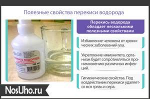 Перекись водорода в ухо при отите, лечение - Пульманолог