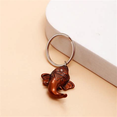 Bronze Lord Ganesha Keychain
