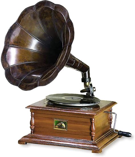 Vintage HMV Gramophone Phonograph record player with Horn Disc | Etsy