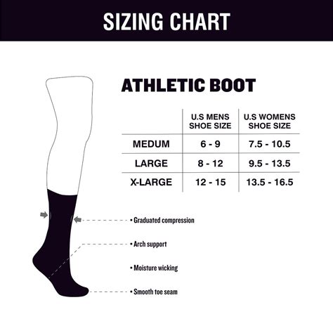 Size Chart Socks