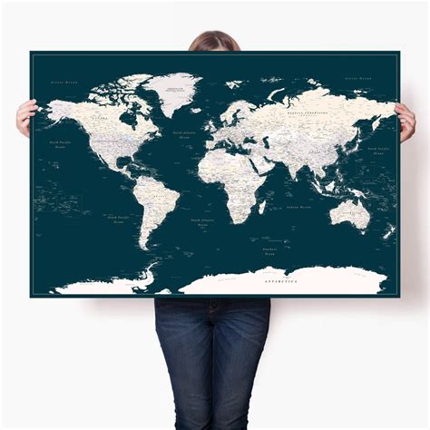 Big World Map Poster 的图像结果