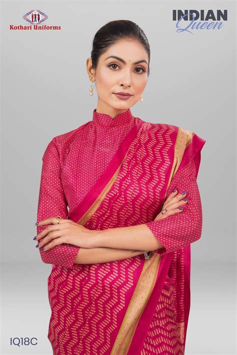 IQ18C - Uniform Saree | Kothari Uniforms | Uniforms For Teachers