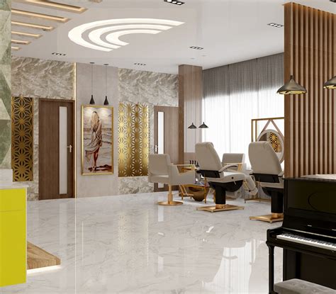 Fashion hair salon design customize barber mirror station for sale