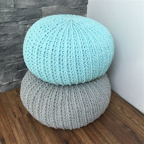 Free Crochet Floor Pouf Tutorial - MJ's off the Hook Designs
