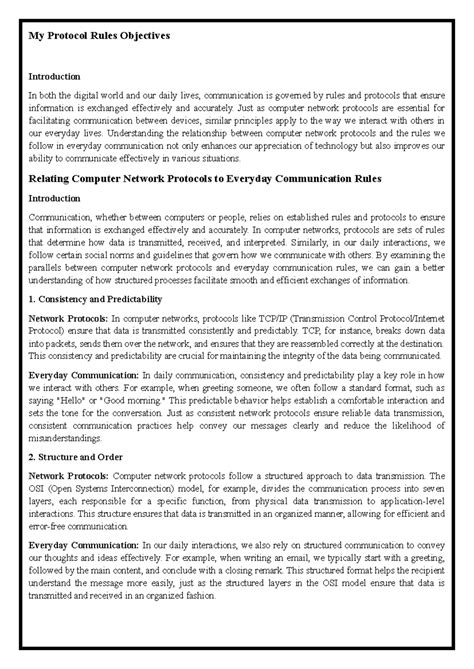 AC4 - Dvs - My Protocol Rules Objectives Introduction In both the ...