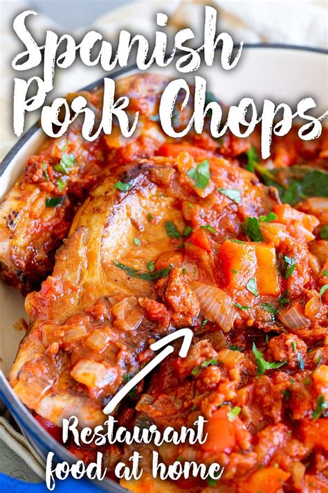 These Spanish Pork Chops make a delicious dinner idea that the whole ...