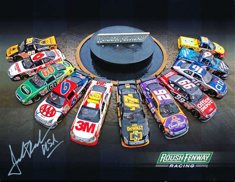 Lot Detail - Autographed Jack Roush NASCAR Roush Fenway 8-1/2” x 11” Handout