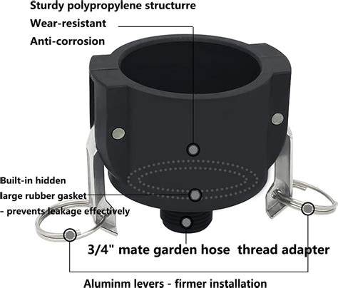 Jayen 275 330 Gallon IBC Tote Tank Drain Adapter Fittings India | Ubuy