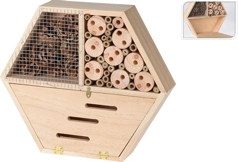 Buy Insect Hotel Wooden Eco-Friendly Bug House for Bees Butterflies ...