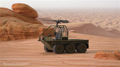 3D model Army ATMP 6x6 with Machine Gun | 3D Molier International