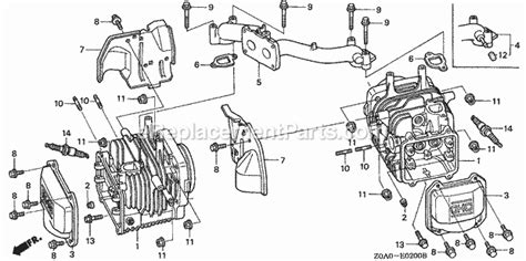 Honda GCV530 Parts List and Diagram   (Type QEA)(VIN  