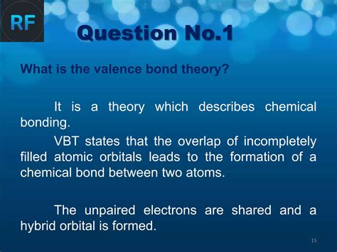 VBT valance bond theory | PPTX