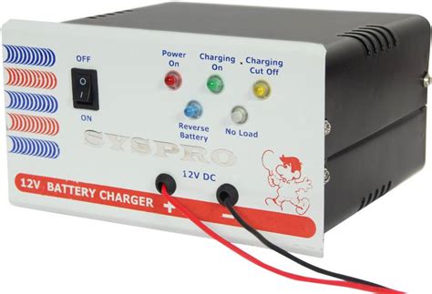 Syspro 12 Volts 7 Amps Automatic Battery Charger with 7 AH to 220 AH ...