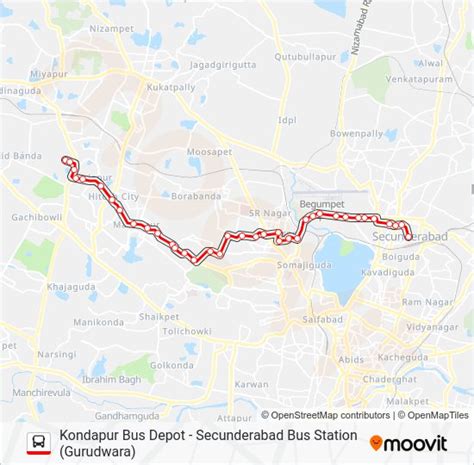 10H Route: Schedules, Stops & Maps - Kondapur Bus Depot (Updated)