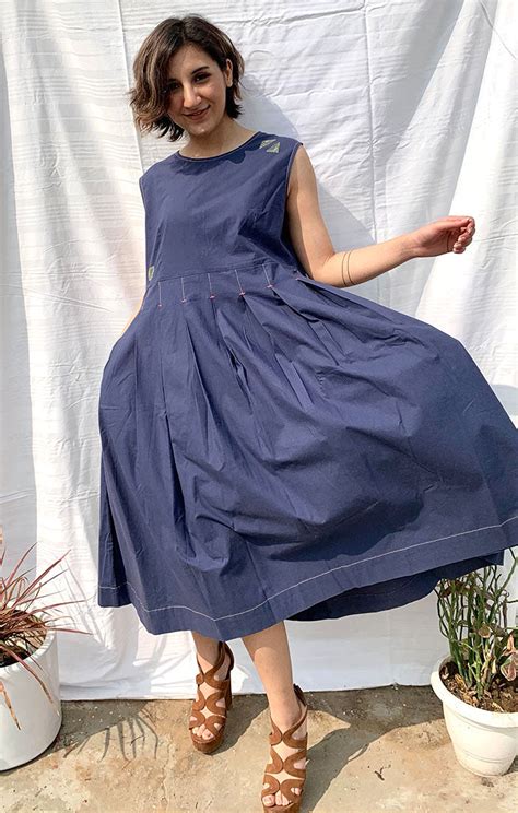 Organic Cotton Flared Dress – Ihaworld