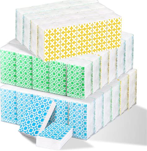 Amazon.com: Ctosree 300 Packs Pocket Tissues Bulk 3 Ply 3000 Sheet Travel Tissues Packs Bulk ...