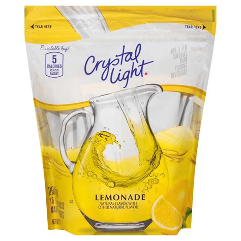 Crystal Light Drink Mix, Lemonade, 16-count - Walmart.com