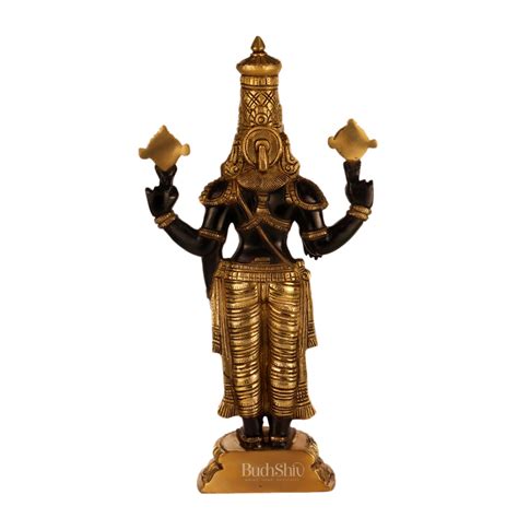 Brass Tirupati Balaji Handcrafted Statue 18 Inch | Budhshiv.com