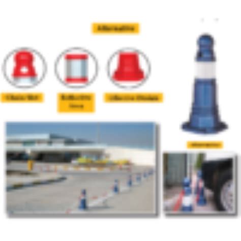 Pedestrian Bollards Channelizers for Pavement Guidance at Best Price