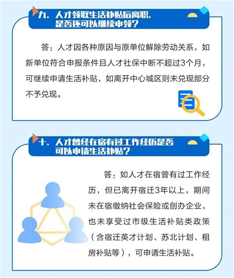 【一图读懂】宿迁市中心城区新引进人才生活补贴政策解读-宿迁市人力资源和社会保障局