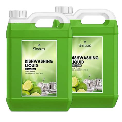 Shatras Refreshing Green Lemon Dishwash Gel with Active Salt Formula ...