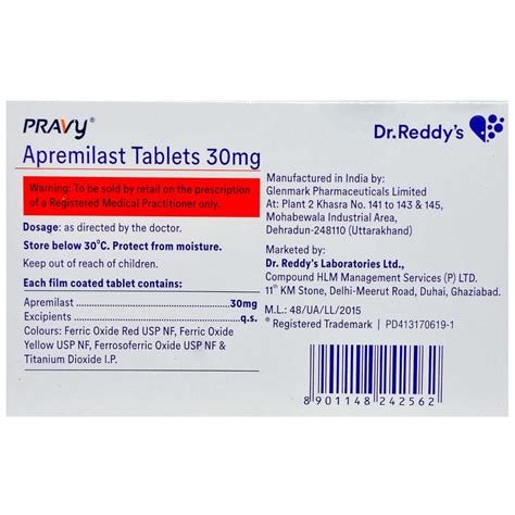 Pravy 30 mg Tablet 10's Price, Uses, Side Effects, Composition - Apollo ...