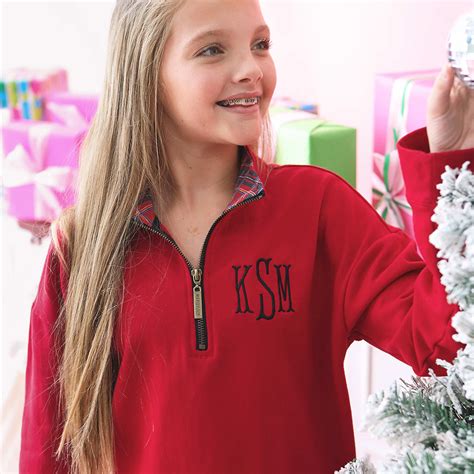 Personalized Kids Quarter Zip Sweatshirt | Marleylilly Kids