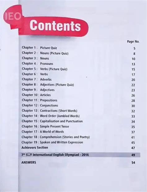 IEO Olympiad Workbook 2 (P) – Books and You