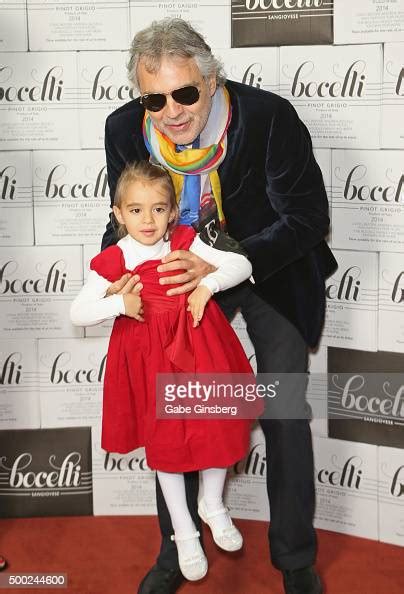 Virginia Bocelli and her father, singer Andrea Bocelli, attend an ...
