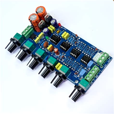 Preamp Tone Board 2.1 Channel Sound Source Processor Equalizer Sound N ...