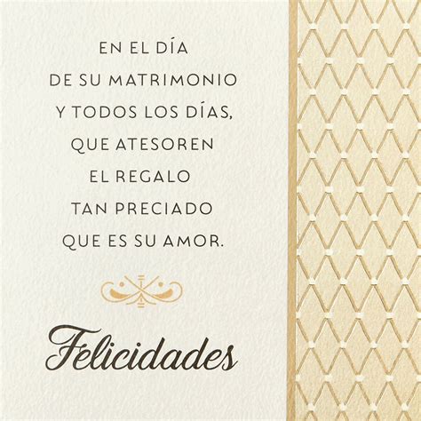 May You Cherish the Gift of Your Love Spanish-Language Wedding Card ...