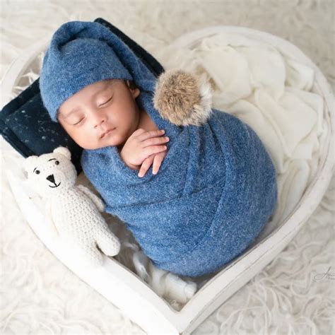 Buy Cornflower Sleep Hat & Wrap Set for Soft Newborn Wraps