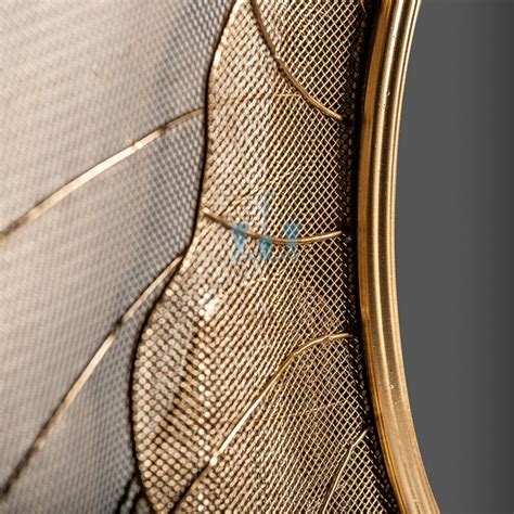 Mesmerizing Gold Flower Wall Mirror