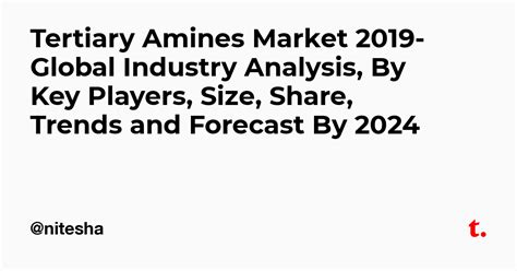 Tertiary Amines Market 2019- Global Industry Analysis, By Key Players ...