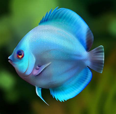 Image result for Blue Discus Fish
