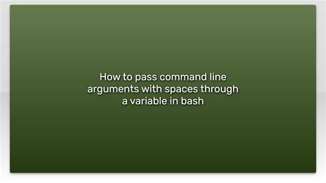 Pass Command Line Arguments to Array Elements in Bash 的图像结果