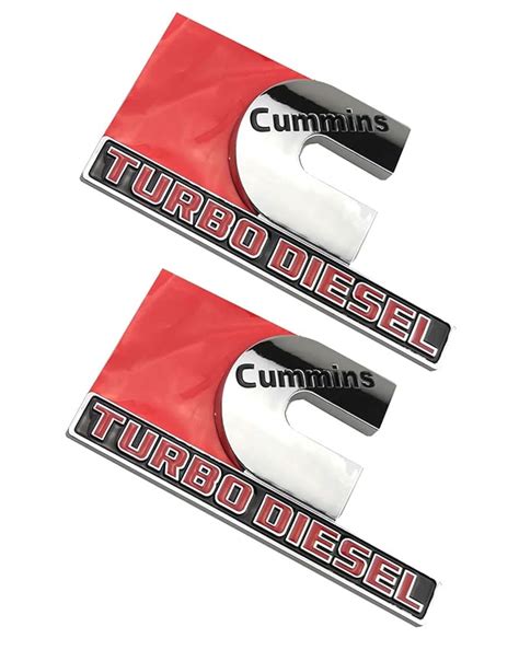 Cummins Turbo Diesel Emblems, Badges High Output Nameplate Replacement ...