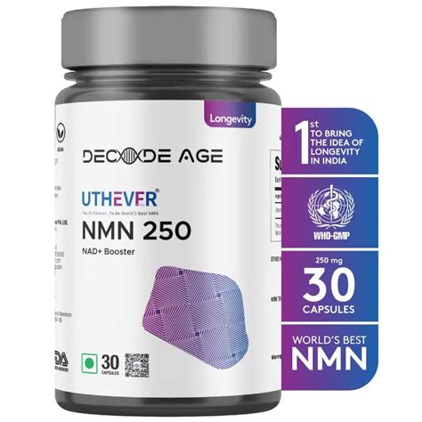 Decode Age Nmn Uthever 250 Worlds Most Trusted Ultra Pure | Desertcart ...