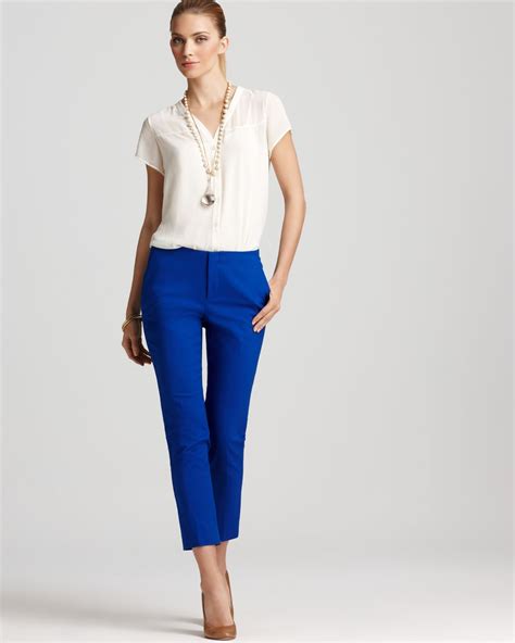 Royal Blue Pants Outfit Ideas