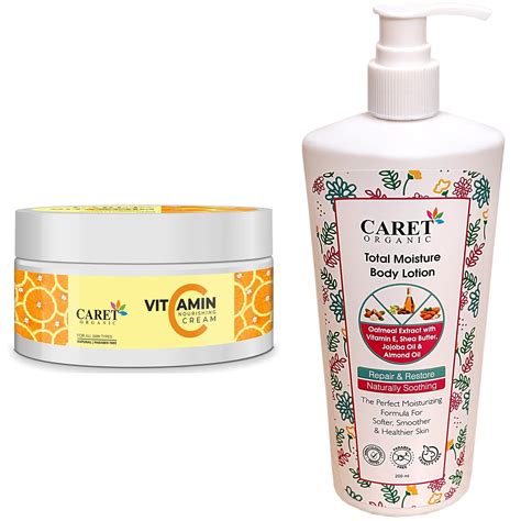 Buy Caret Organic Vitamin C Nourishing Cream (100g) AND Total Moisture ...