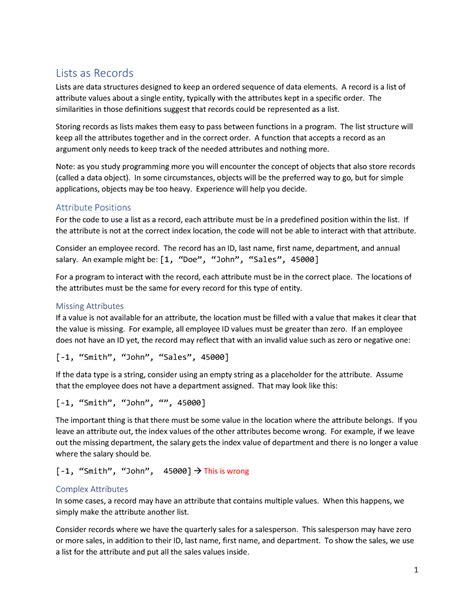 Image result for Records vs Lists Computer Science