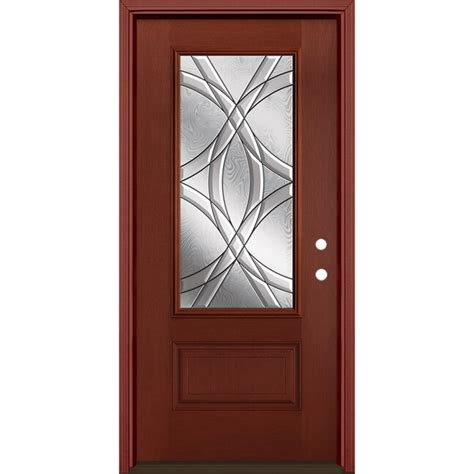 Masonite Chelsea 36-in x 80-in Fiberglass 3/4 Lite Left-Hand Inswing ...