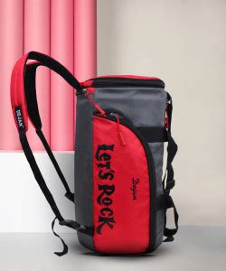 Dejan Trendy Unisex Duffle bag / Gym Bag for Travel ( Grey Red) Duffel ...