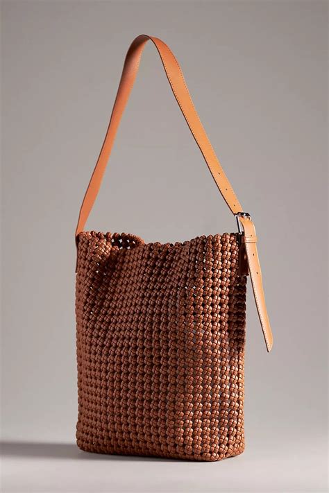 By Anthropologie + The Kalani Woven Knot Bag: Faux Leather Edition